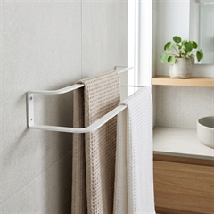 Sector Håndklædeholder til væggen - Hvid 60 cm